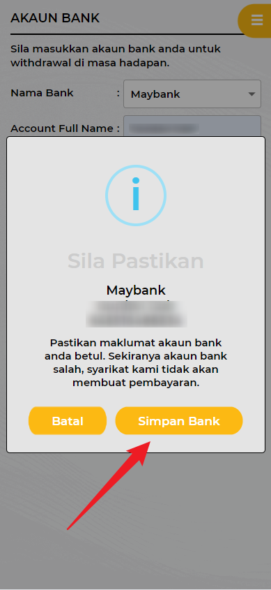 Step 2 - Register at NakCuci Casino - Part 2