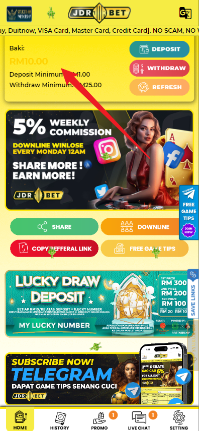 Step 4 - Register at JDRBET Casino - Free Credit 365 - Part 1