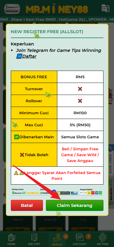 Step 3 - Register at MRMONEY88 Casino - Part 2