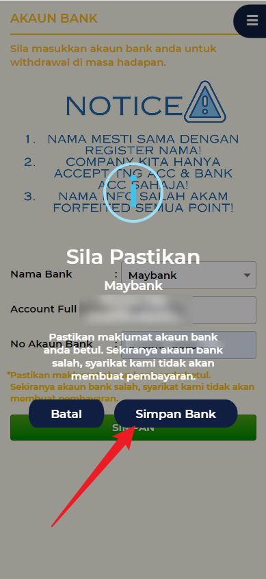 Step 2 - Register at Chagee88 Casino - Part 2