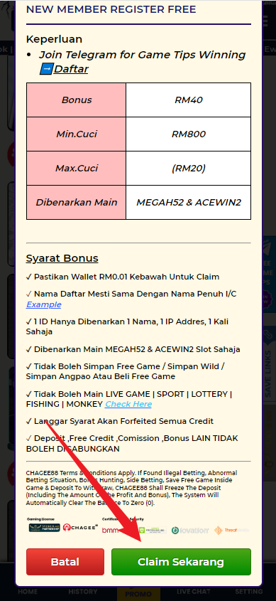 Step 3 - Register at Chagee88 Casino - Part 2