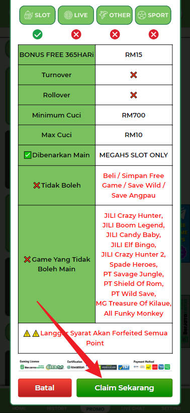 Step 3 - Register at Cita66 Casino - Free credit 365 - Part 2