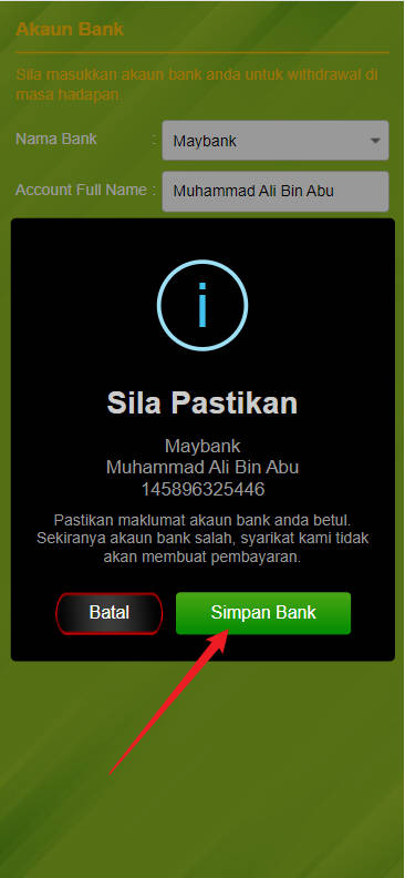 Step 2 - Register at Cashsweep Casino - Part 2