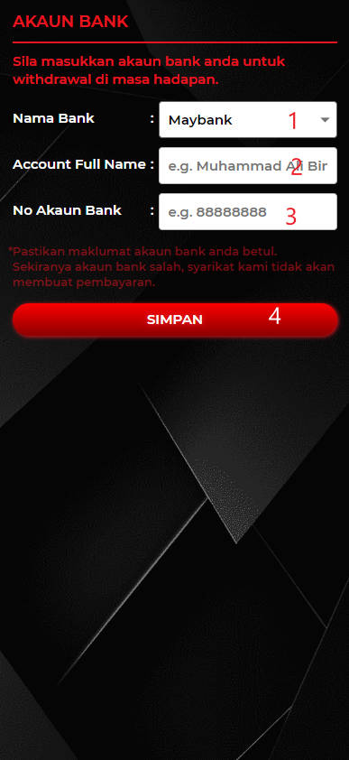 Step 2 - Register at RXZ135 Casino - Part 1