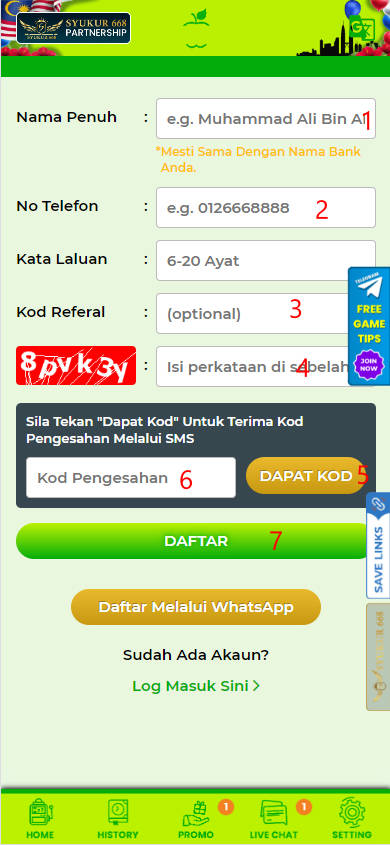 Step 1 - Register at EPAL33 Casino - Part 2