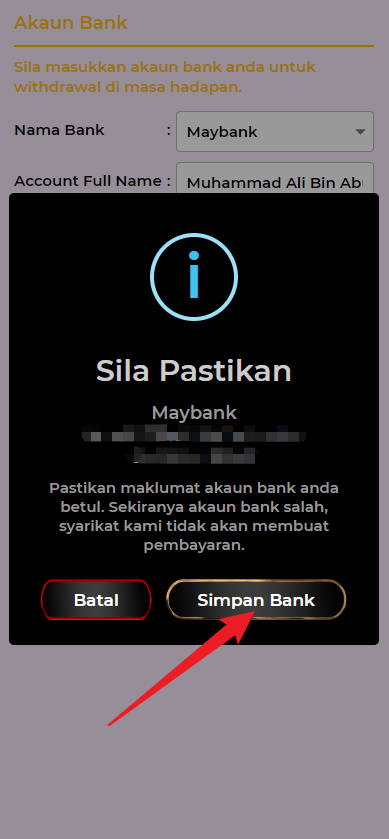 Step 2 - Register at Judi4U Casino - Part 2