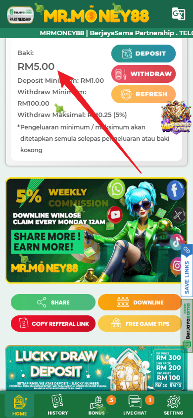 Step 4 - Register at MRMONEY88 Casino - Part 1