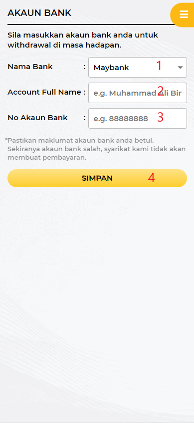 Step 2 - Register at NakCuci Casino - Part 1