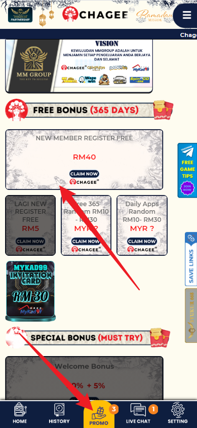 Step 3 - Register at Chagee88 Casino - Part 1