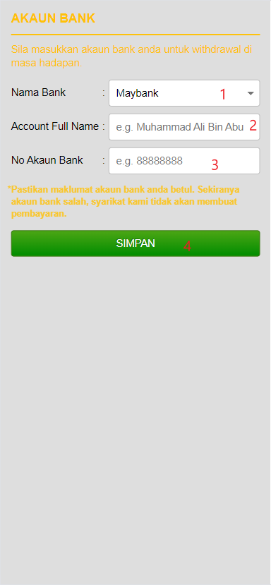 Step 2 - Register at GTR99 Casino - Part 1