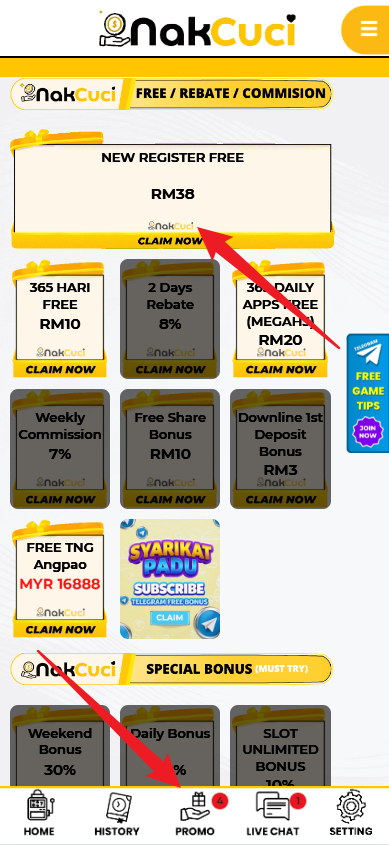 Step 3 - Register at NakCuci Casino - Part 1