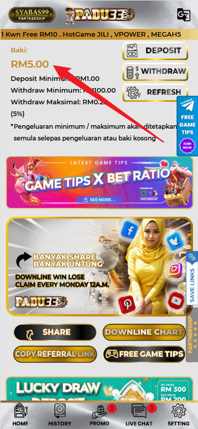 Step 4 - Register at Padu33 Casino - Part 1