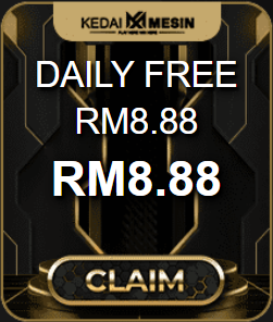 Freecreditrm - KedaiMesin Daily Free RM8 - Banner