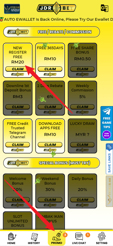 Step 3 - Register at JDRBET Casino - Part 1