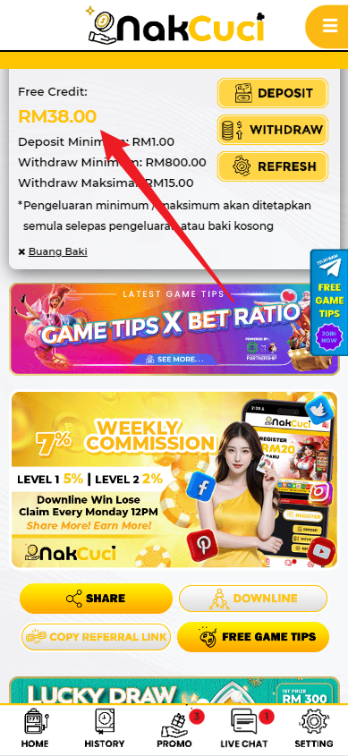 Step 4 - Register at NakCuci Casino - Part 1