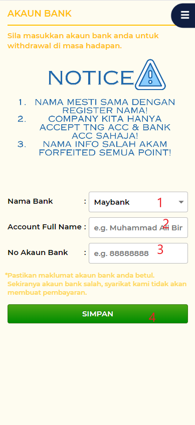 Step 2 - Register at Chagee88 Casino - Part 1