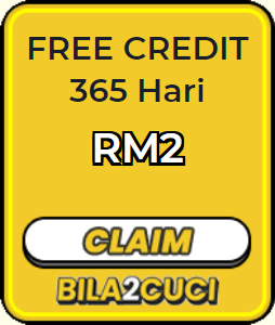 Freecreditrm - Bila2cuci Free Credit 365 - Banner